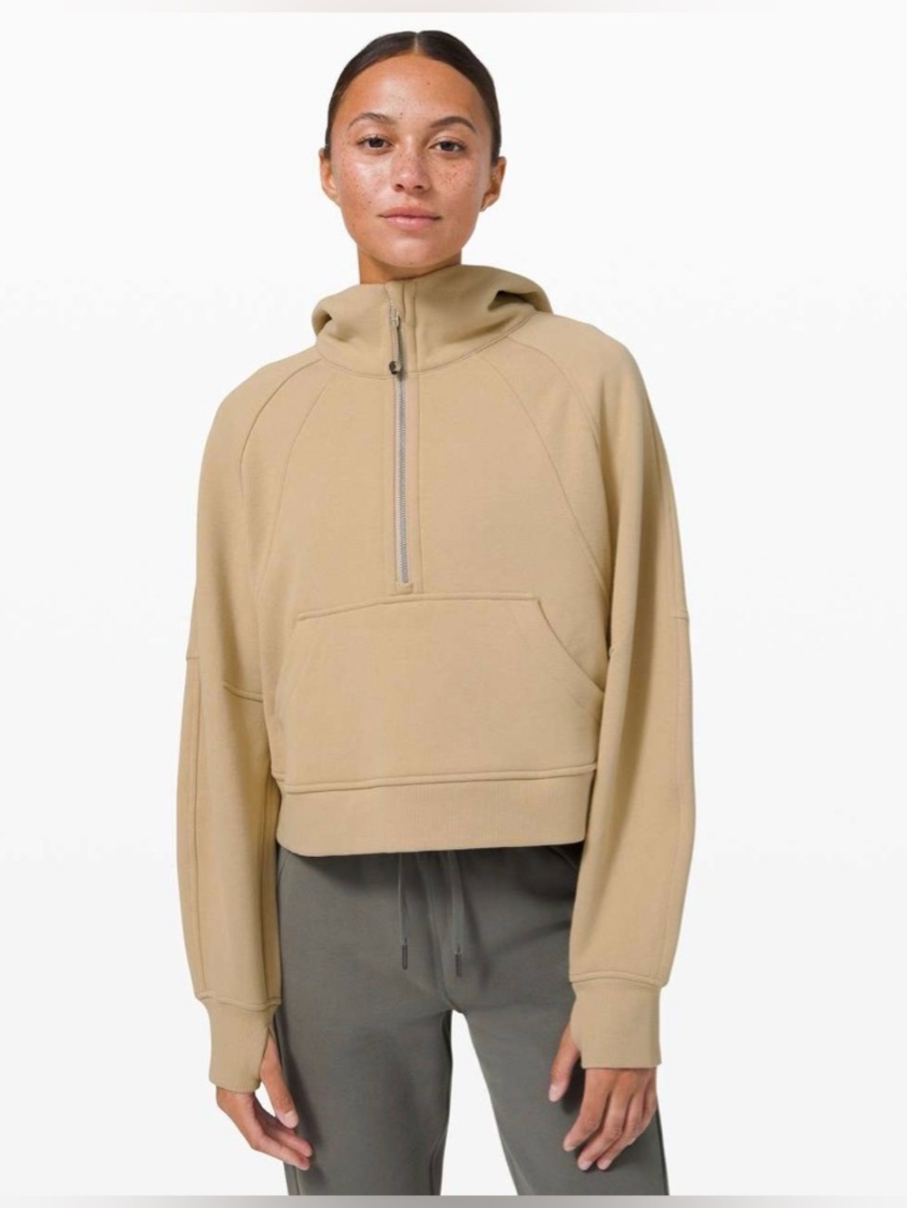 Lululemon Scuba Oversized 1/2 Zip Hoodie
in Trench